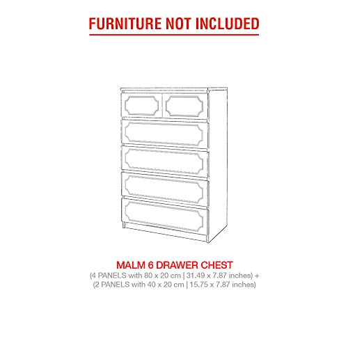 Moonwallstickers IKEA Malm superposiciones  Apto para muebles IKEA MALM