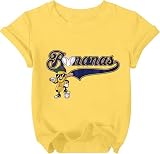 ECYJIO Baseball Shirts for Toddler Girl Boy Yellow