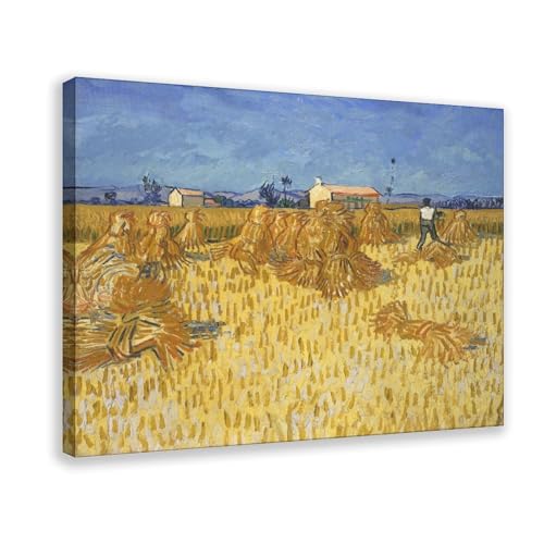Toile Van Gogh Récolte de maïs pour rompre la monotonie des murs