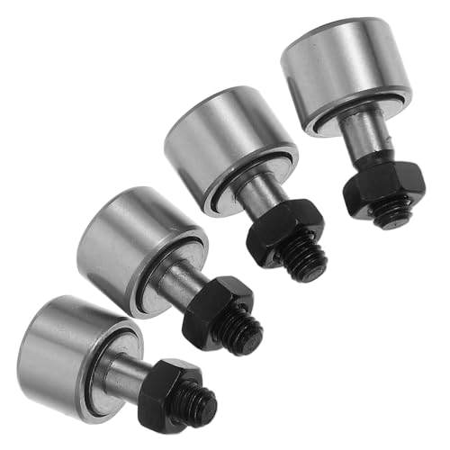 STAHAD 4pcs Bolt-Type Cam Follower Needle Roller Bearing Steel Thread Track Cam Weight Follower for 3D Printers and Industrial Machine Supply