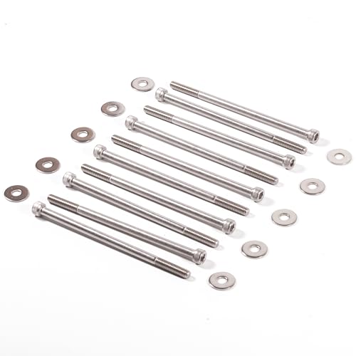 Image of for M6*1.0 Chevy Stainless Steel Ls1 Intake Manifold Bolts with 10PCS Washer Lsx Ls2 Ls3 Ls6 Camaro Corvette Gm Chevrolet GMC1997 to 2004 Fast LSX Cathedral Port MS92438 Intake Manifold Gasket