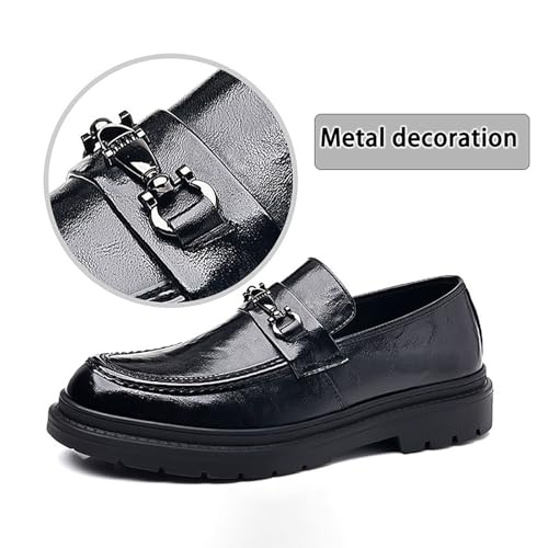 Genuine Leather Casual Business Men's Footwear Sole，Business Soft Sole Soft Rubber Sole Leather Beanie Shoes Anti-Slip Cow Leather Men's Shoes2