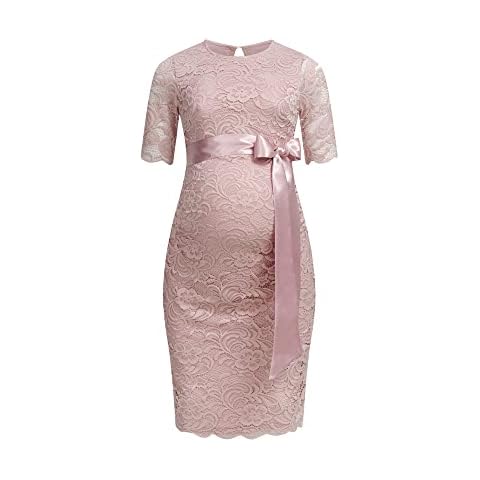 Herzmutter Vestido de Maternidad con Encaje Cover
