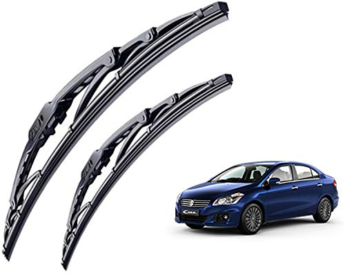 Image of WolkomHome High Performance OE Car Wiper Blade Replacement set of 2 Pc Right 24 inch Left 14 inch for Maruti Ciaz 2018