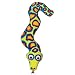 Fat Cat Incredible Strapping Yankers Dog Toy, Snake (Colors May Vary)