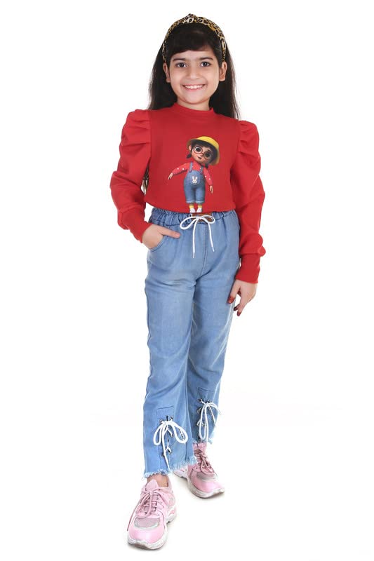 Image of Stylish and Fancy Puff Full Sleeve Tops for Girls Kids