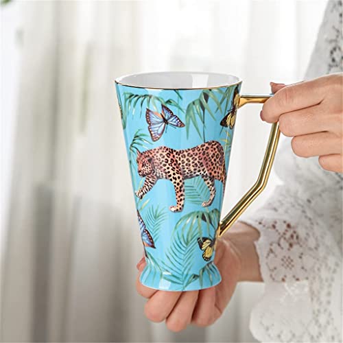 BJH Taza de café Taza Creativa Taza de café Taza de Gran Capacidad Taza de Agua de cerámica Juego de Regalo Regalo de… - Imagen 8