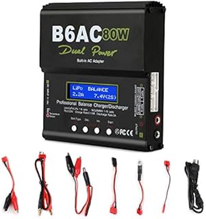 Lipo Charger,Battery Charger Balance Charger Discharger with Power Supply for LiPo/Li-ion/Life Battery (1-6S),NiMH/NiCd (1-15S),PB (2-24V),Smart Battery (Lipo Battery Charger)