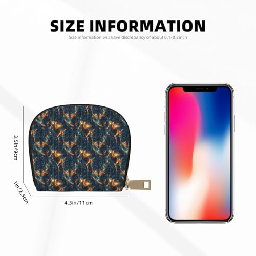 Cyber ​​Leopard Print Credit Card Holder for Women, Card Case Wallet, Leather Credit Cards Holder Wallet2