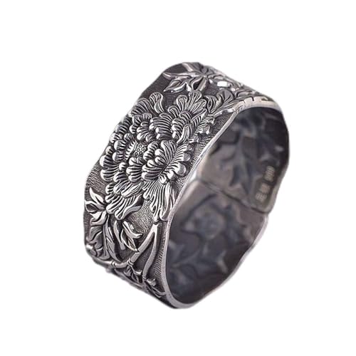 Bracelet argent S925 pivoine 3D pour sublimer votre style quotidien