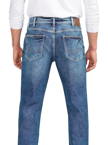 Silver Jeans Co. Men's Big & Tall Eddie Relaxed Fit Tapered Leg Jeans - Legacy3