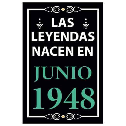 Las leyendas nacen en Junio 1948: Regalo de cumpleaños perfecto para hombre y mujer de 73 años I Cita positiva , humor I Cuaderno , diario , libro de ... I Idea original para el 73 cumpleaños