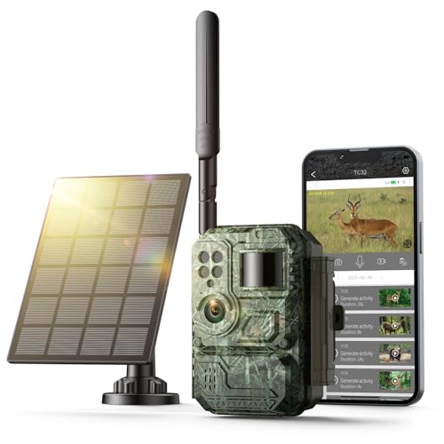 VOOPEAK Cellular Trail Camera with Live Streaming - 4G LTE Unlimi...