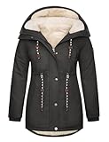 【Parka de invierno con forro polar para mujer tallas grandes】Estos abrigos de invierno para mujer con exterior de algodón y forro térmico de vellón son tan cálidos y suaves como una manta gruesa que te envuelve, bloqueando eficazmente el viento frío y la nieve. Las chaquetas de invierno para mujer te proporcionarán una experiencia cómoda y lujosa, imprescindible en tu armario de invierno.