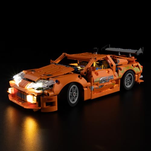 NiteMode LED Light Kit Compatible with Lego 42204, Upgraded Toyota Supra MK4 Models Set Lighting Accessories (Not Include Set)