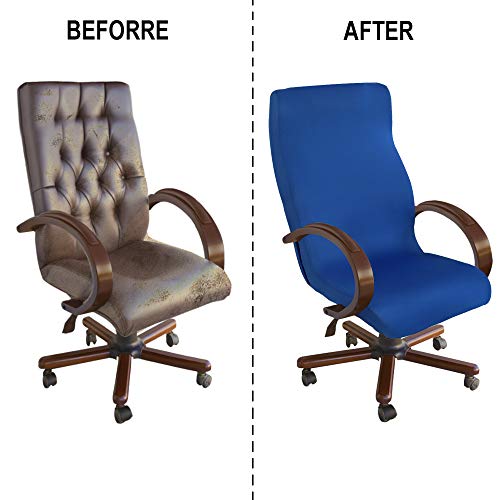 Northern Brothers Office Computer Chair Cover, Stretch Rotating Chair Slipcover-Universal Desk Rolling Chair Covers Protector(Blue) #TOP5