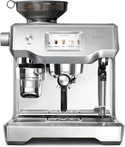 Sage - The Oracle Touch Bean-to-Cup Espresso Machine Touchscreen Auto Grind & Tamp Milk Frother Brushed Stainless Steel - UAE Version 2 Year Manufacturer Warranty Free Coffee from RAW