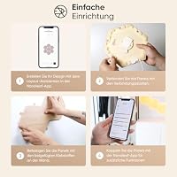 Nanoleaf Elements Hexagon Starter Kit, 7 Smarten Holzoptik LED Panels - Modulare Dimmbare WLAN Wandleuchte Innen, Musik Sync, Funktioniert mit Alexa Google Apple, Deko Wohnzimmer Schlafzimmer Büro – Ansicht 6