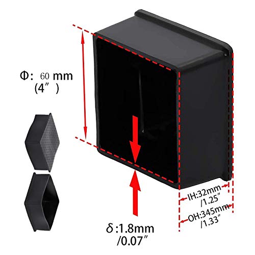 Coprigambe per sedie e sedie, in PVC, quadrato