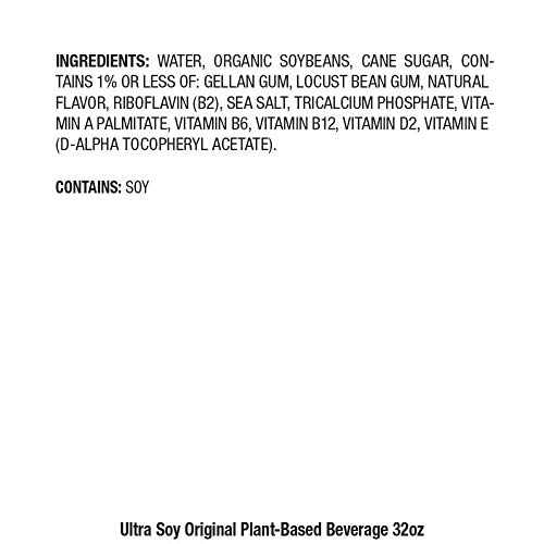 Vista 4 de Pacific Foods Ultra Soy Leche no láctea, original, 32 onzas líquidas, (paquete de 12)