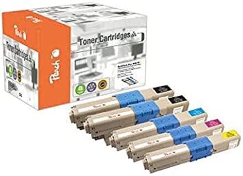 Peach Multipack Plus Compatible avec OKI 44469803, 44469704, 44469705, 44469706