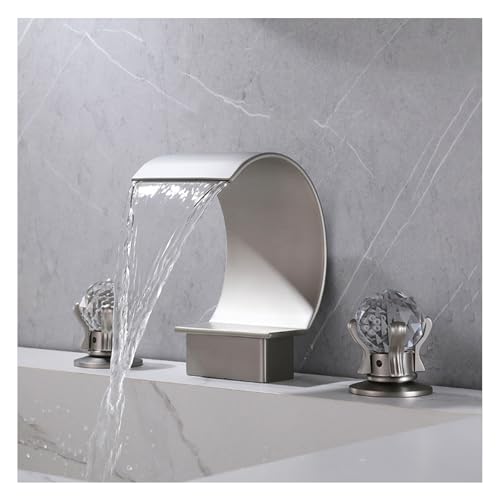 Robinet lavabo cascade 3 trous pour éliminer les éclaboussures sur la vanité