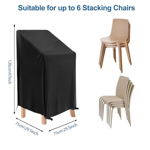 Housse chaise de jardin hiver imperméable : bâche de protection pour fauteuil de balcon extérieure