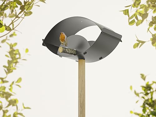 Alberts View 355029 Bird House Nesting Box Stainless Steel in Various Trendy Colours Bird Nest for Hanging or Standing Up Size 420 x 110 x 140 mm - Image 2