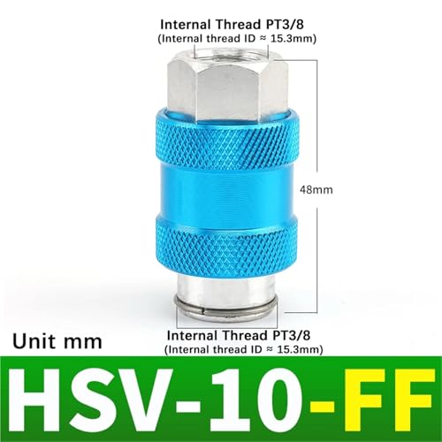 Válvula deslizante neumática manual HSV-10-FF e interruptor de control de flujo 3