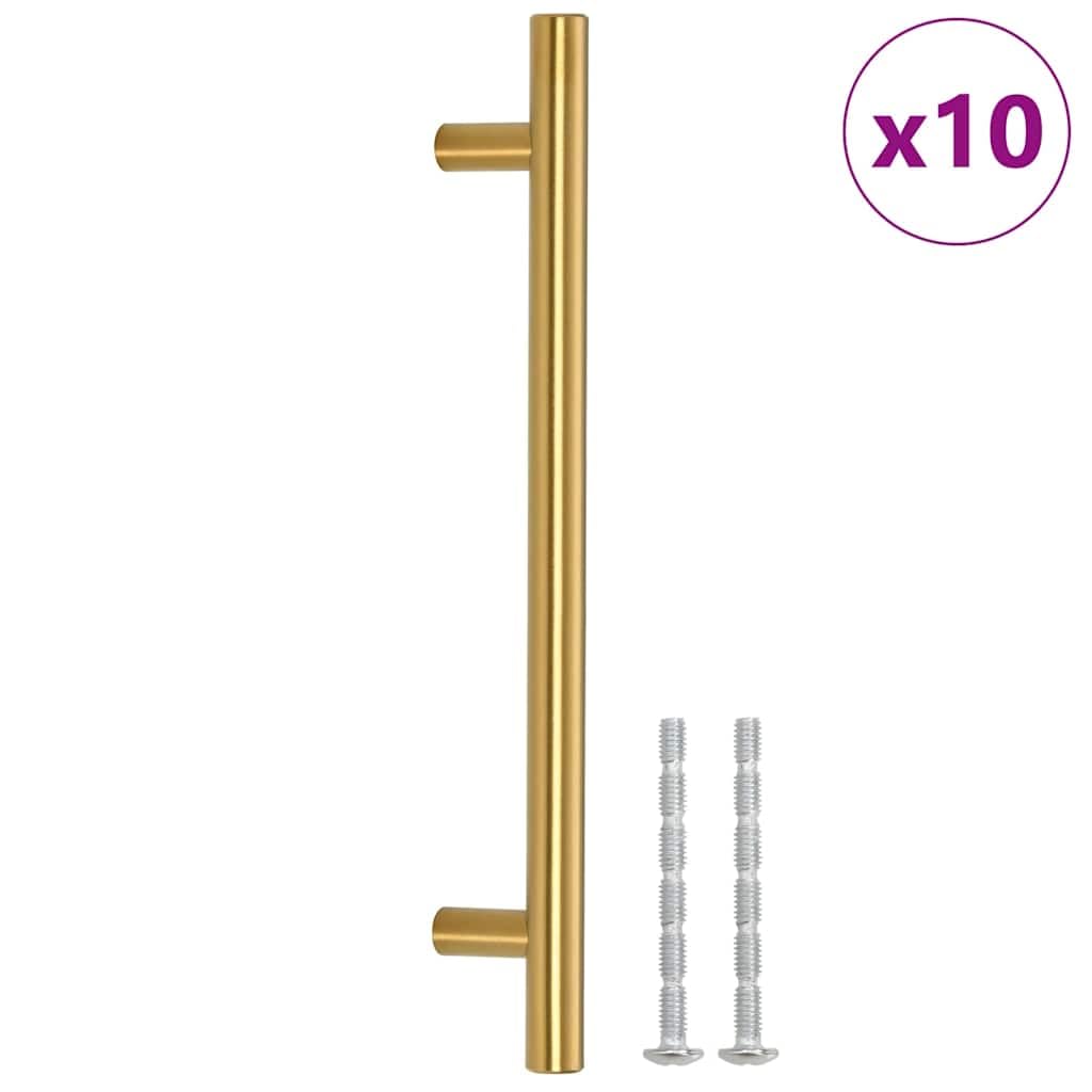 VidaXL Tiradores Bronce 10uds: El Toque Moderno Y Elegante Para Tus Armarios (Acero Inoxidable, 160mm, Tornillos Ajustables)
