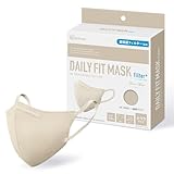 アイリスオーヤマ(IRIS OHYAMA) 立体マスク ふつう 20枚入 ペールベージュ DAILY FIT MASK Filter+ 息がしやすい 小顔 ふんわり耳紐