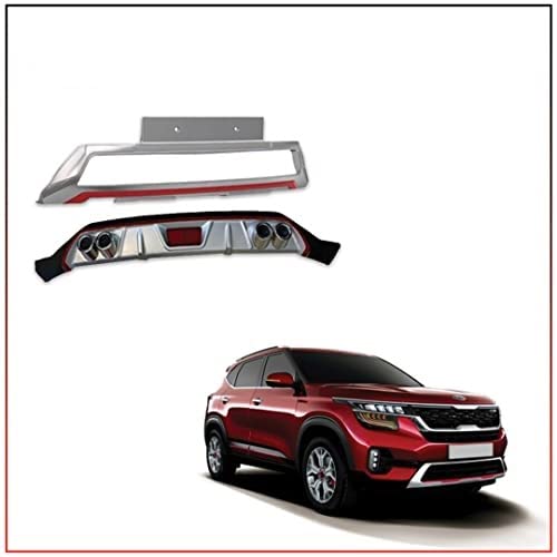 Acrylonitrile Butadiene Styrene (ABS) Front & Rear Bumper Protector Guard for Kia Seltos