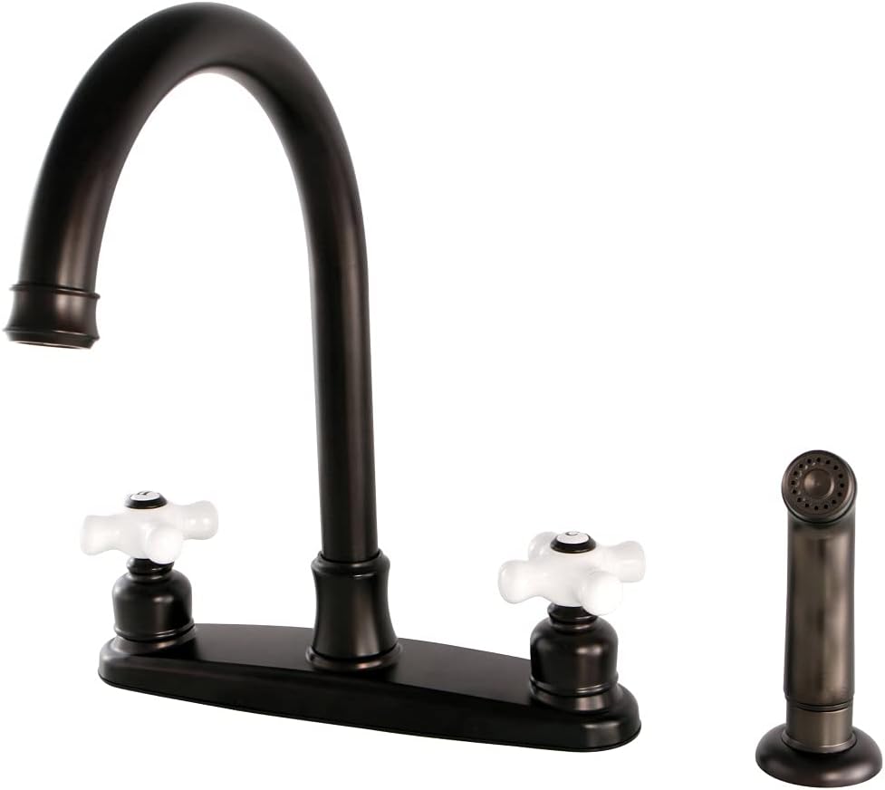 Kingston Brass FB7795PXSP Victorian 8-inch Centerset Kitchen Faucet, Oil Rubbed Bronze, 10 x 8 x 12.13