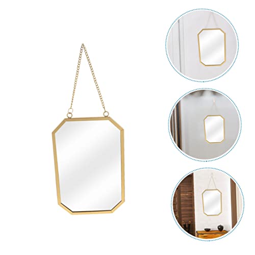 Beavorty Wall Mounted Makeup Mirror Wall-Mounted Mirrors Wall Mounted Mirror Kids Makeup Mirror Wall Makeup Mirror Geometric Wall Mirror Cosmetic Mirror Bathroom Makeup Mirror Vanity Mirror #TOP5