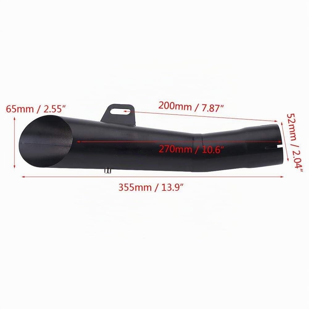 Scarico del silenziatore Pipe - universale Marmitta Stainless Steel universale del motociclo di motocross di scarico punta del silenziatore del tubo