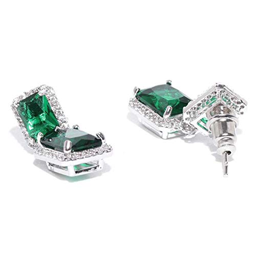 Silver Plated Crystal Drop Earrings for Valentine