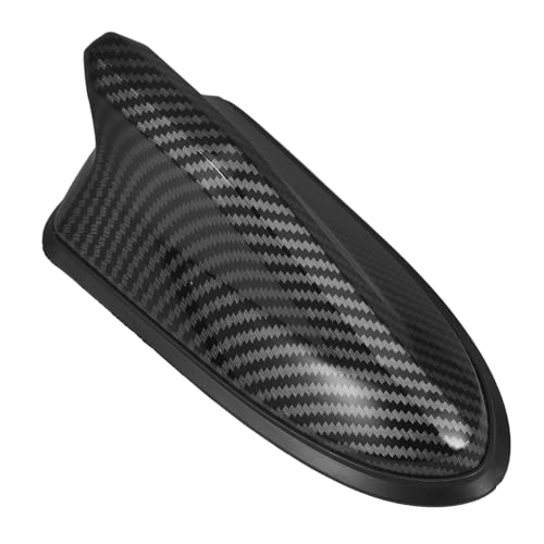 Cubierta de aleta de tiburón en fibra de carbono negra resistente para techo de coche