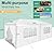 HOTEEL 10x20 Canopy Tent with Removable Sidewalls, White Tents for Parties Outdoor Party Tent Waterproof & UV Protection for Gazebo Shelter Carpas Wedding Events BBQ
