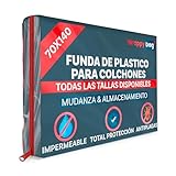 WRAPPYBAG – Funda Protectora Opaca de Plástico para Colchones – 5...