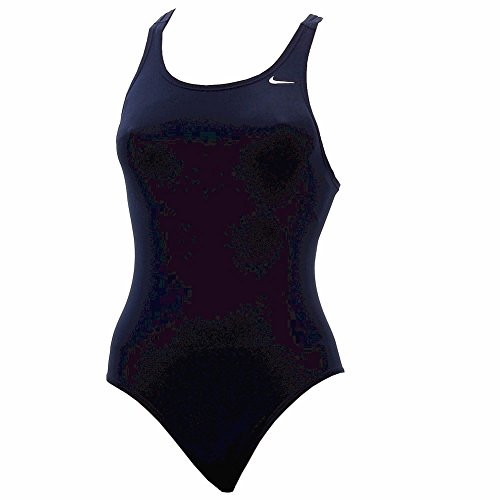 Nike Women's Poly Core Solids Fast Back Tank Swimsuit 28 Midnight Navy