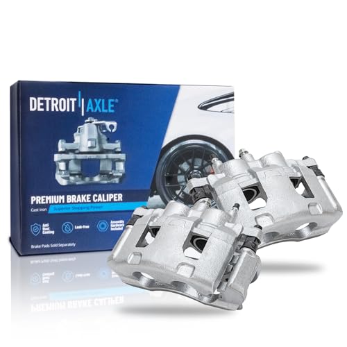 Detroit Axle - Front Brake Calipers for Chevy Impala Monte Carlo Buick Lucerne Disc Brake Calipers w/Bracket Replacement