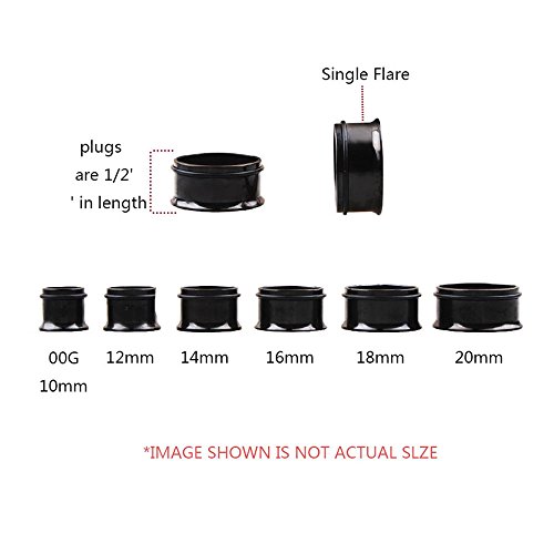 Topbright 24Pcs Uv Acrylic Tapers And Surgical Steel Plugs Ear Gauges Kit Eyelets Stretching Set 00G-20Mm #TOP2