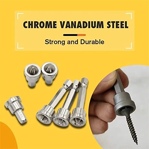 10 Stück Magnetische Positionierungs-Schraubendreher-Bits – 5x 25 Mm & 5x 50 Mm, Für Holzbearbeitung & Trockenbau
