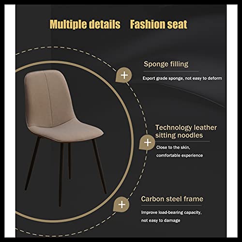 Chaise d'appoint moderne cuir synthétique bureau restaurant - 6