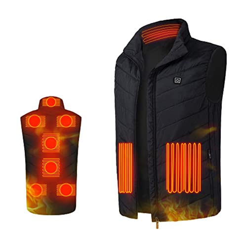 Veste chauffée électriquement par USB avec 9 zones de chauffage corporel