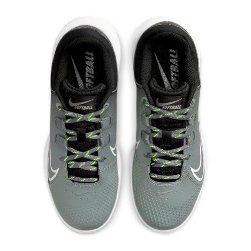 Nike Women's Hyperdiamond 4 Pro Molded Softball Cleats SZ 7 Black | White | Gray, DC8990-0014