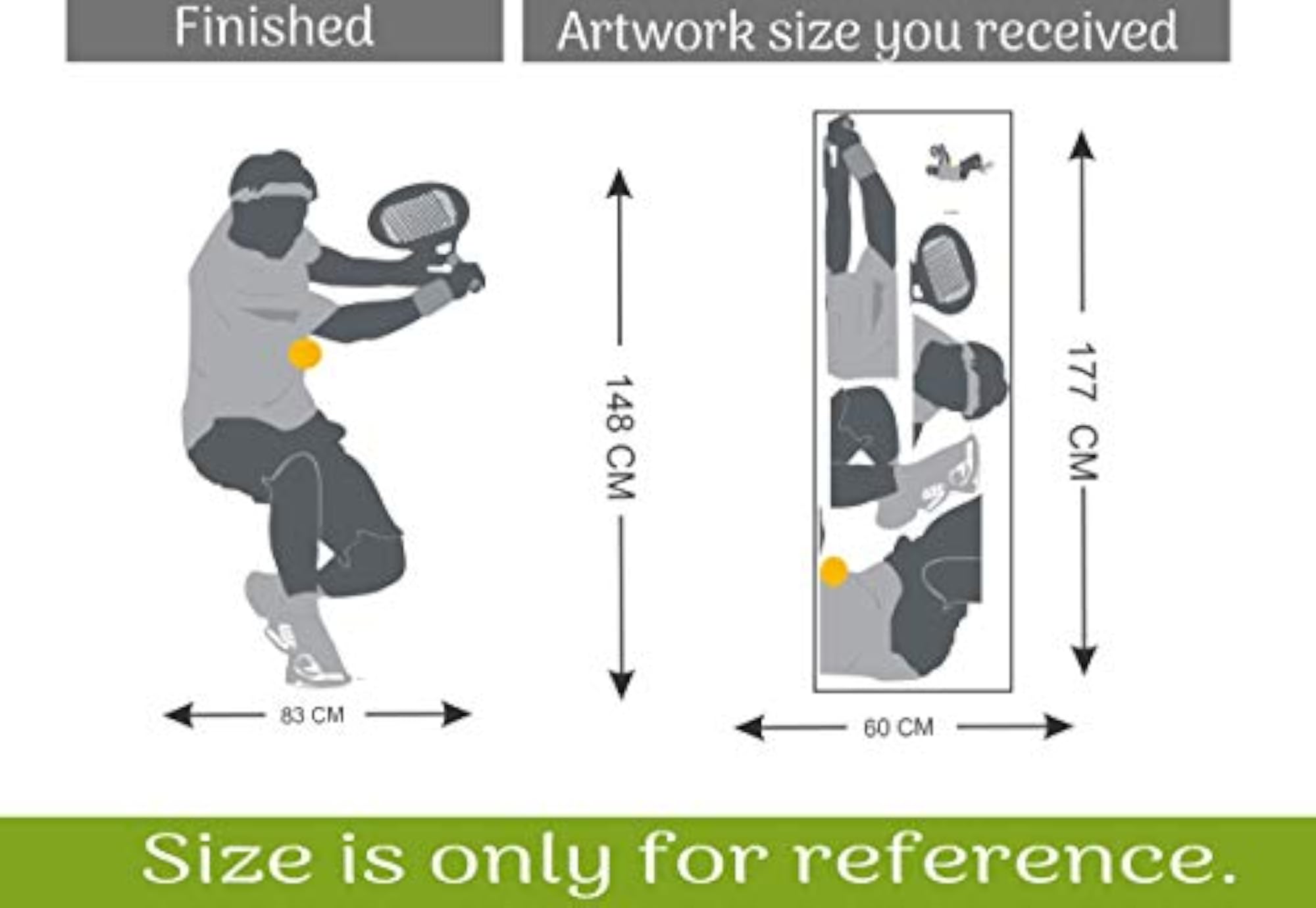 Tennis Player Decorative Wall Sticker
