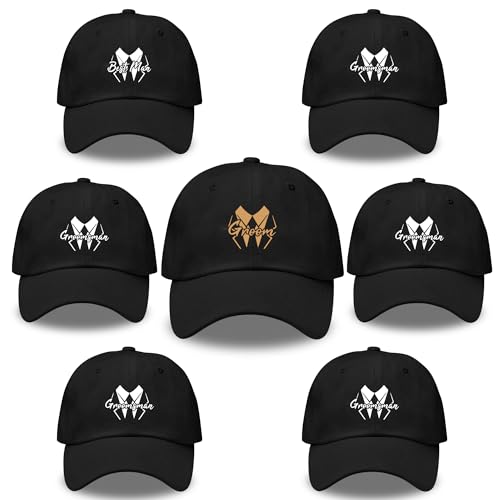 Image of LADY&HOME Bachelor /Bachelorette Party Baseball Hats Set, Embroidered Adjustable Cotton Truck Caps