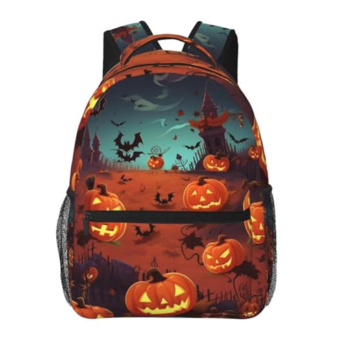 Sac à dos voyage ordinateur portable affaires travail léger motif Halloween original