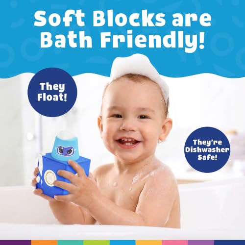Image of Blockaroo Magnetic Foam Building Blocks 40-Piece Set with Storage Chest